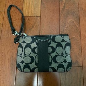 Black Coach Wristlet